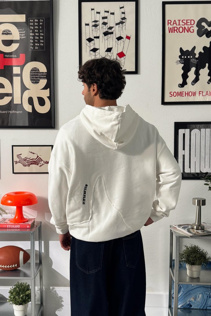 M Baskılı Hoodie