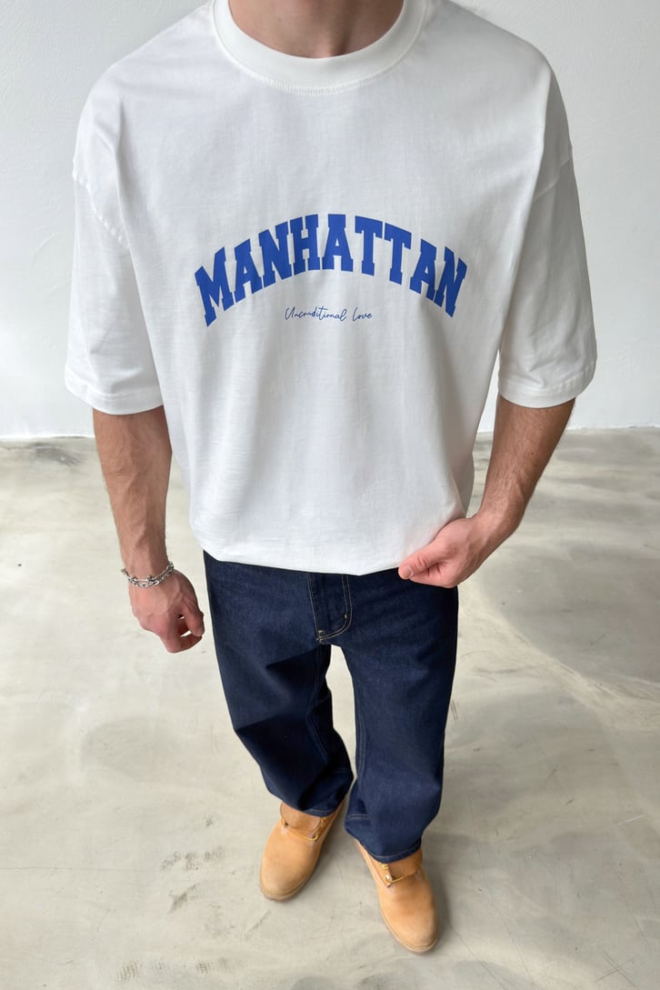 Manhattan Baskılı Tişört
