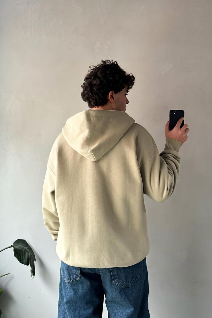 Metropolis Nakışlı Zip Hoodie