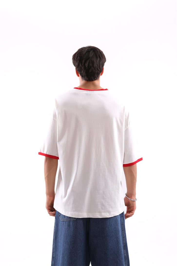 Miami Beach Baskılı Oversize Tshirt
