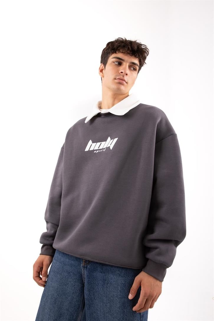 Mid90's Yaka Oversize Mavi Sweatshirt