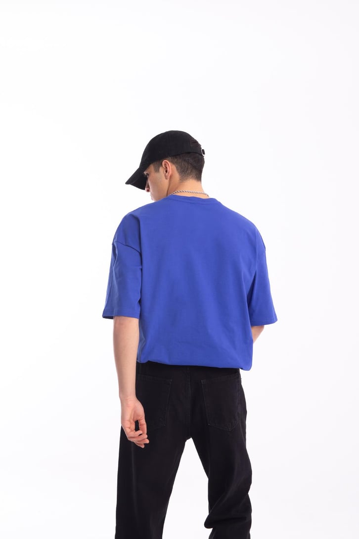 Mini Logo Nakışlı Oversize Tshirt