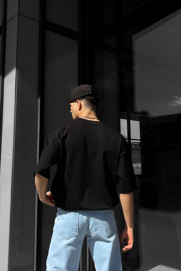Mini Logo Nakışlı Oversize Tshirt