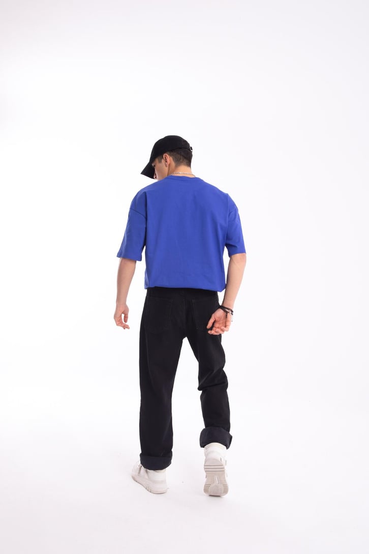 Mini Logo Nakışlı Oversize Tshirt
