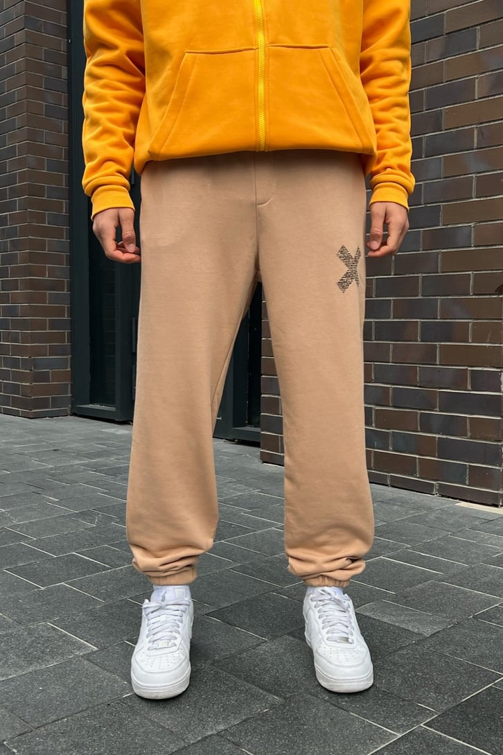 Minimal X Basklı Jogger Fit Eşofman Altı