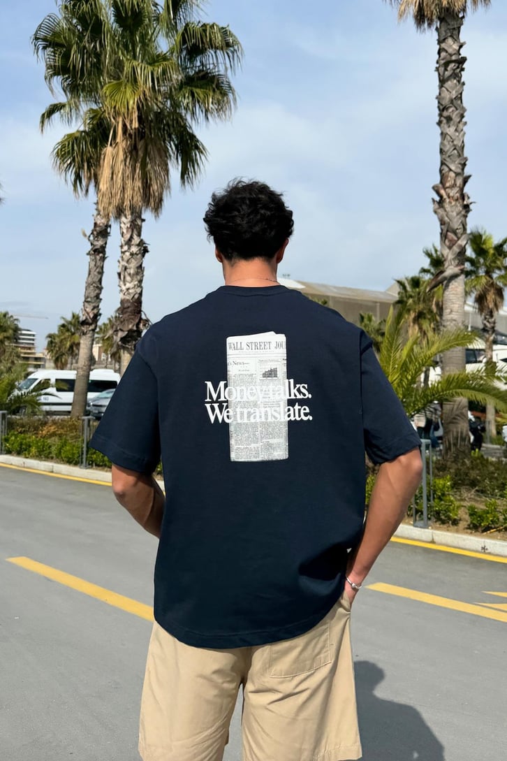 Money Talks Baskılı Tişört