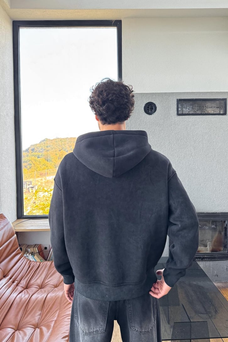 Nakışlı Full Zip Hoodie
