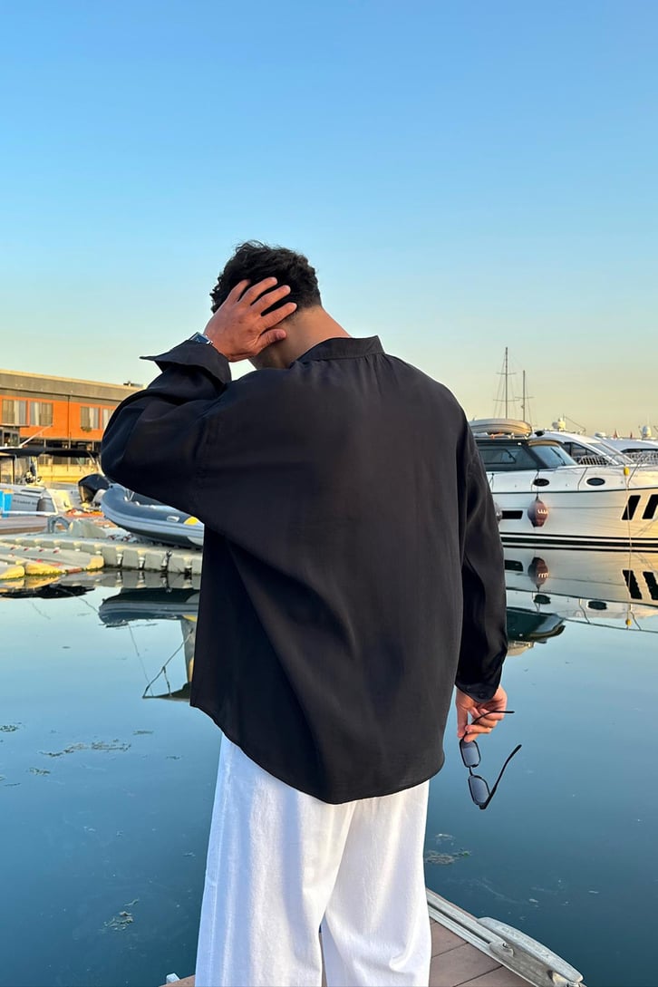 Nakışlı Oversize Gömlek