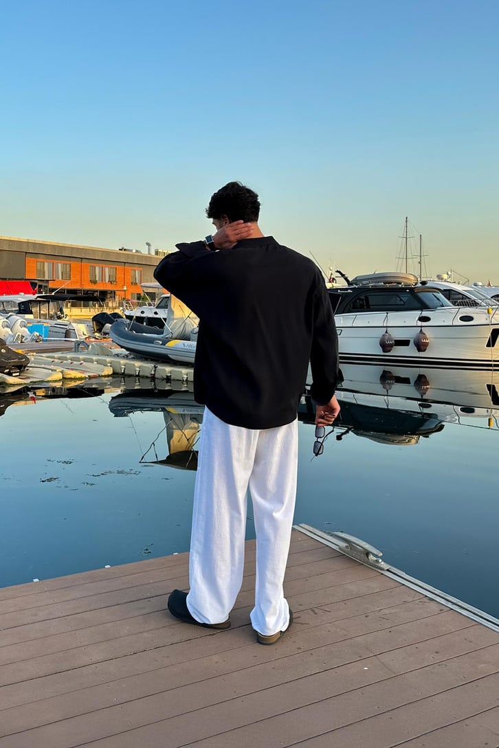 Nakışlı Oversize Gömlek