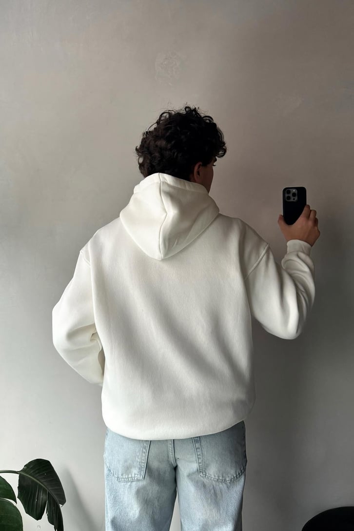 Nakışlı Oversize Hoodie