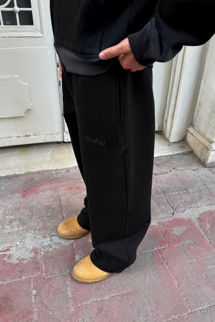 Nakışlı Paça Stoperli Eşofman Altı