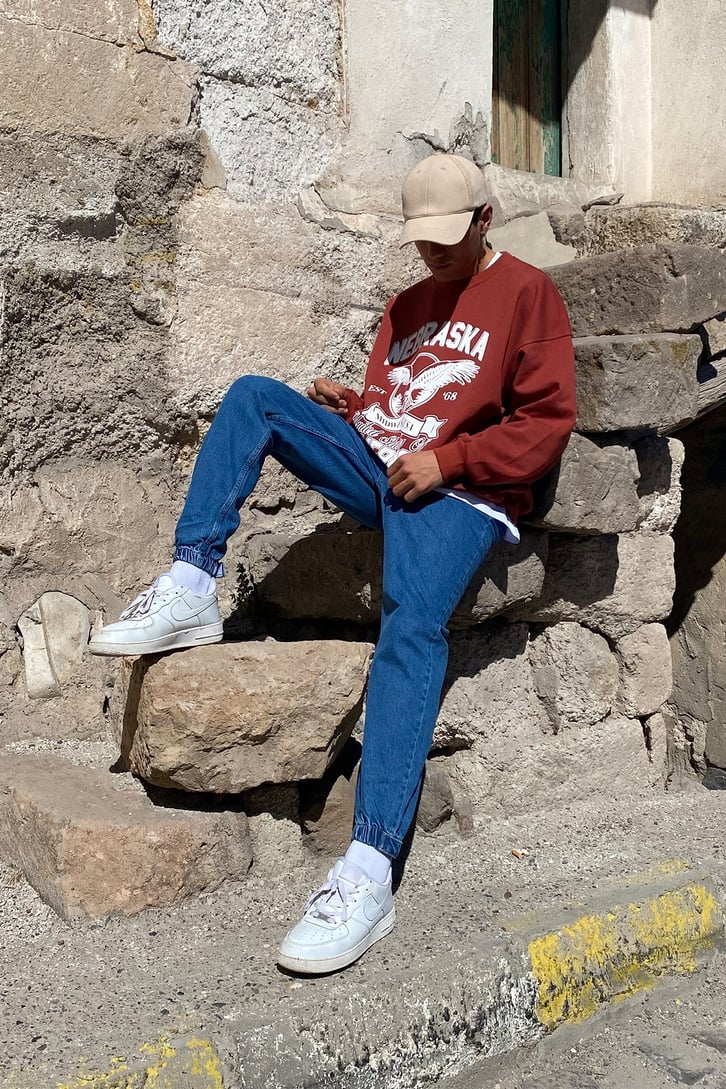 NEBRASKA TOWN BASKILI OVERSIZE SWEATSHIRT