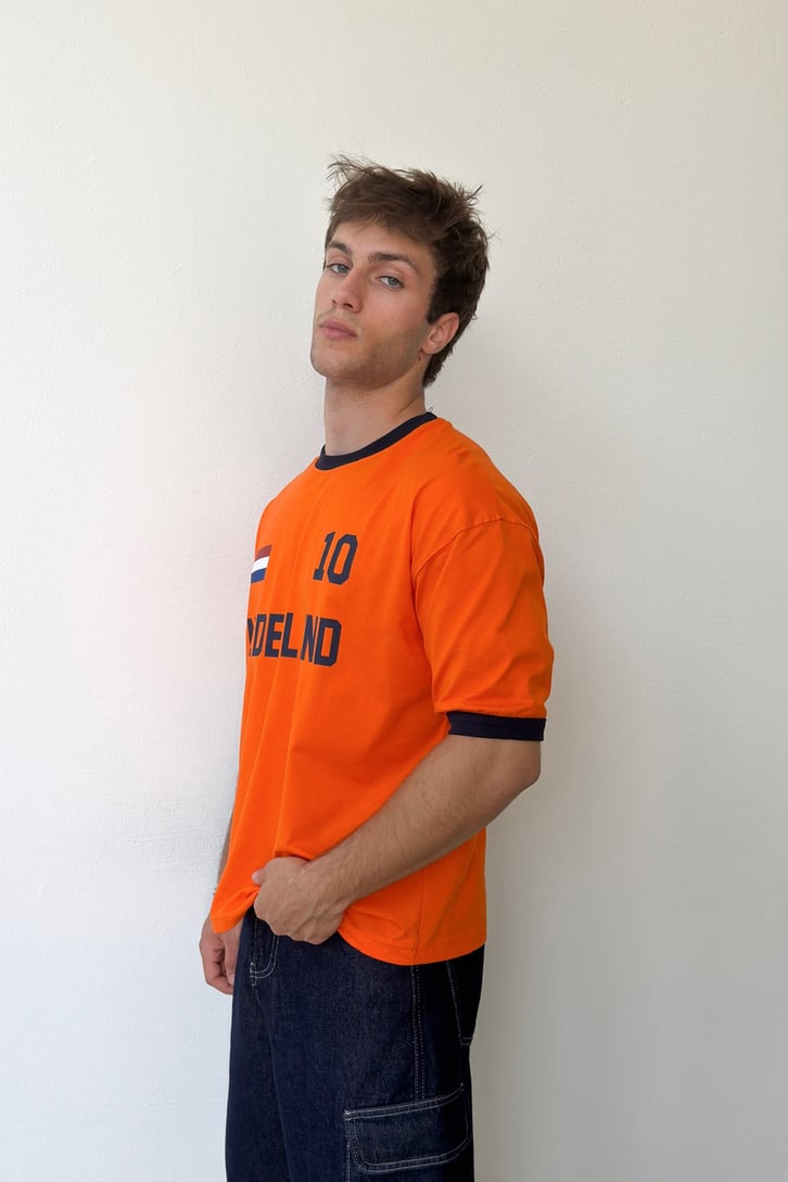 Nederland 10 Baskılı Tişört