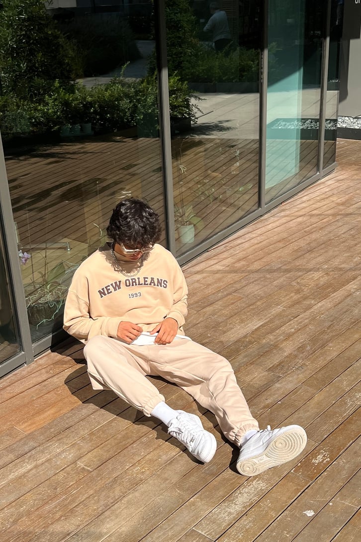 New Orleans Baskılı Sweatshirt
