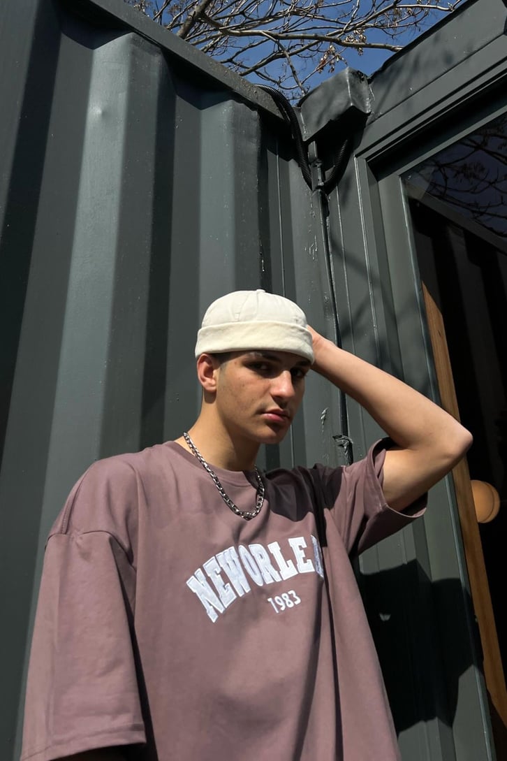 New Orleans Nakışlı Oversize Tshirt