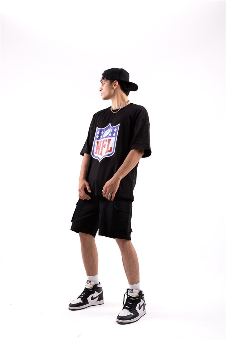NFL Baskılı Oversize Tshirt