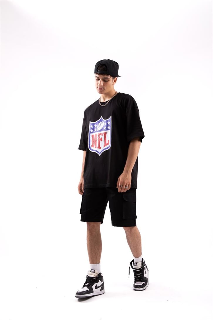 NFL Baskılı Oversize Tshirt