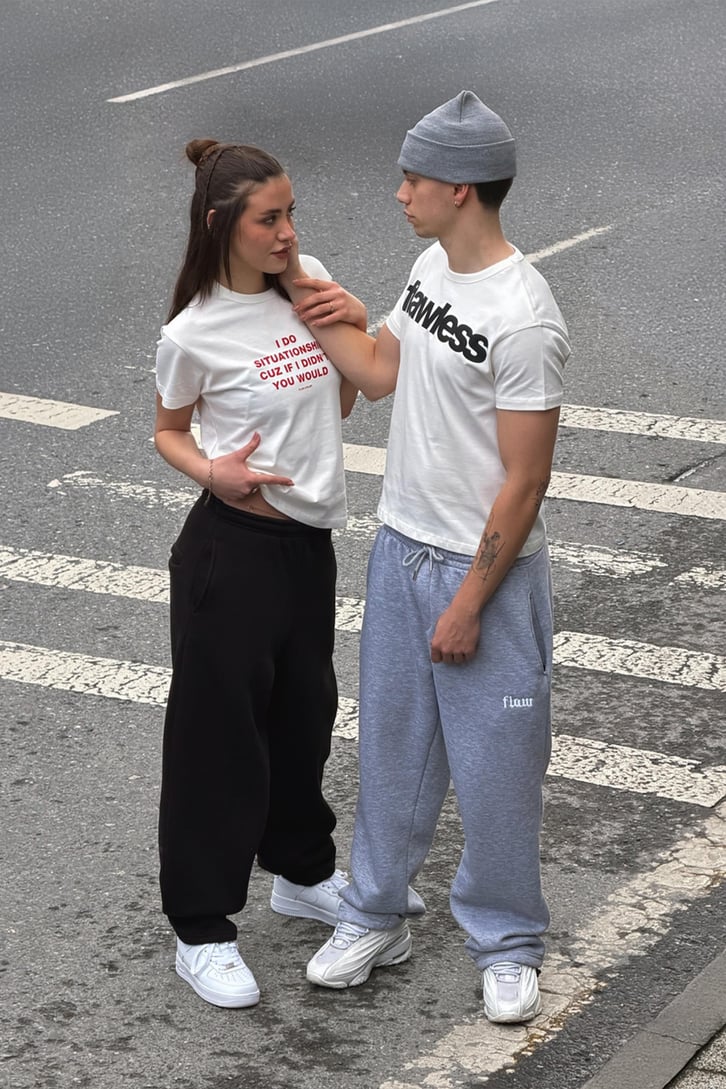 No Situationship Baskılı Tişört