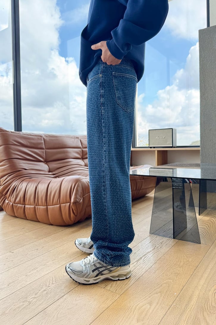 Nokta Eskitmeli Baggy Jean