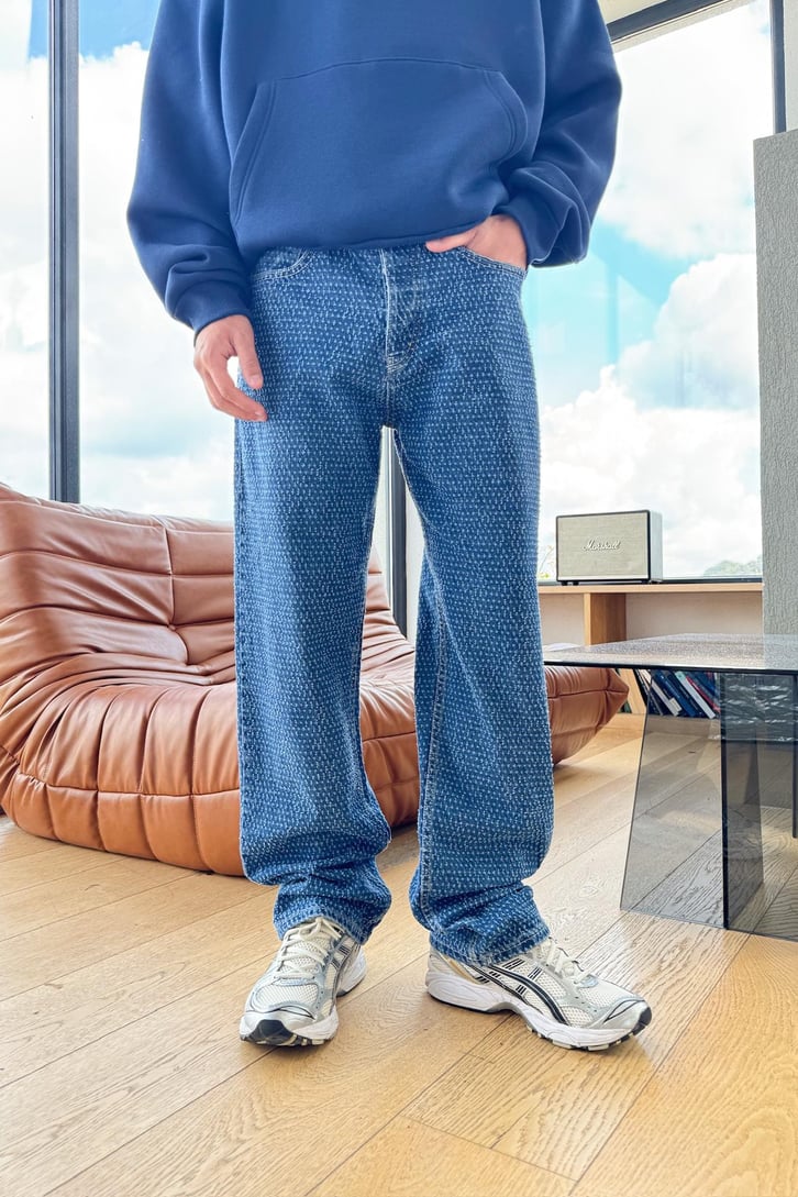 Nokta Eskitmeli Baggy Jean