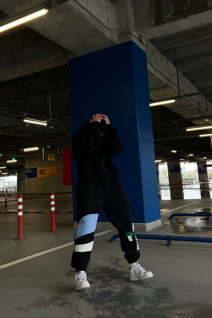 Non Fiction Siyah Jogger Fit Eşofman Altı
