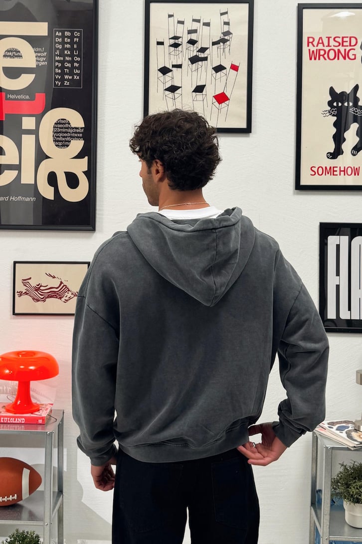 Ny Nakışlı Zip Hoodie