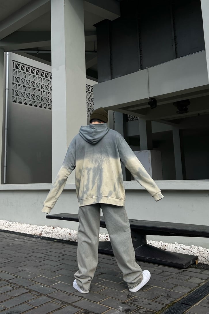 Ofclhomme Batik Desen Oversize Hoodie
