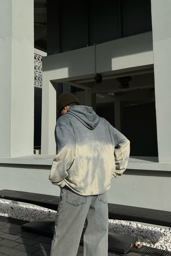 Ofclhomme Batik Desen Oversize Hoodie