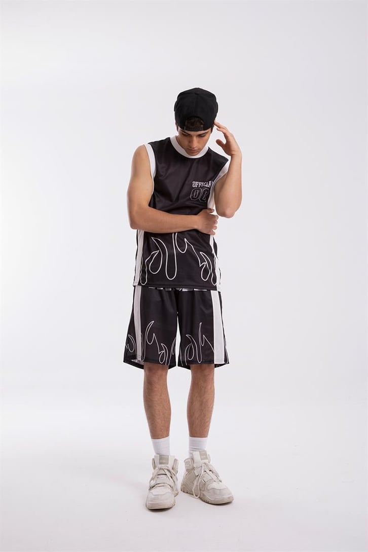 Official 00 Flame Siyah Forma Takım