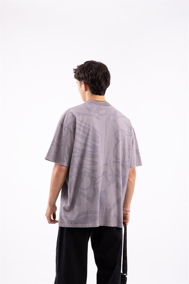 Official Baskılı Oversize Tshirt