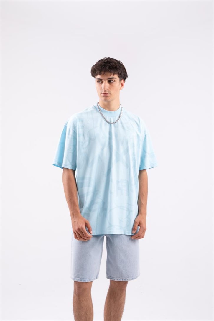 Official Baskılı Oversize Tshirt