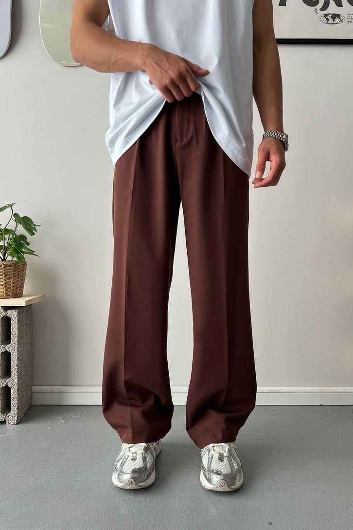 Old Money Extra Rahat Baggy Fit Kumaş Pantolon