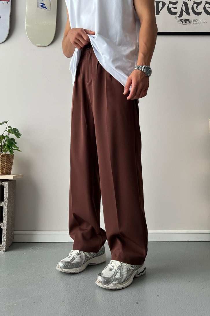 Old Money Extra Rahat Baggy Fit Kumaş Pantolon