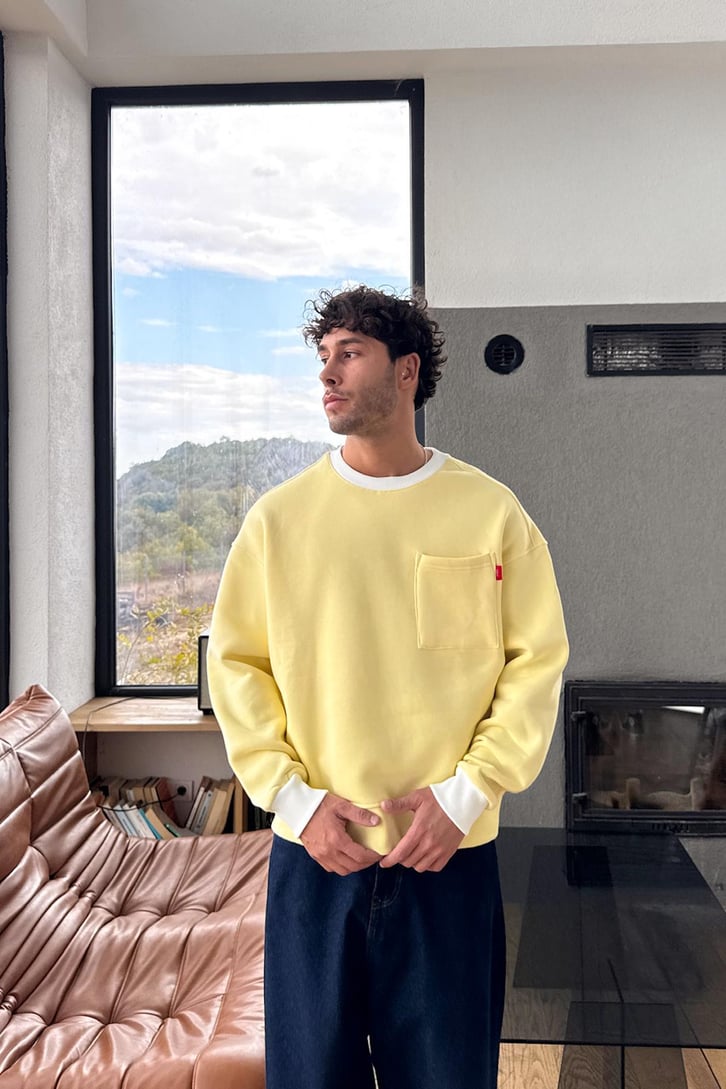 Ön Cep Detay Sweatshirt
