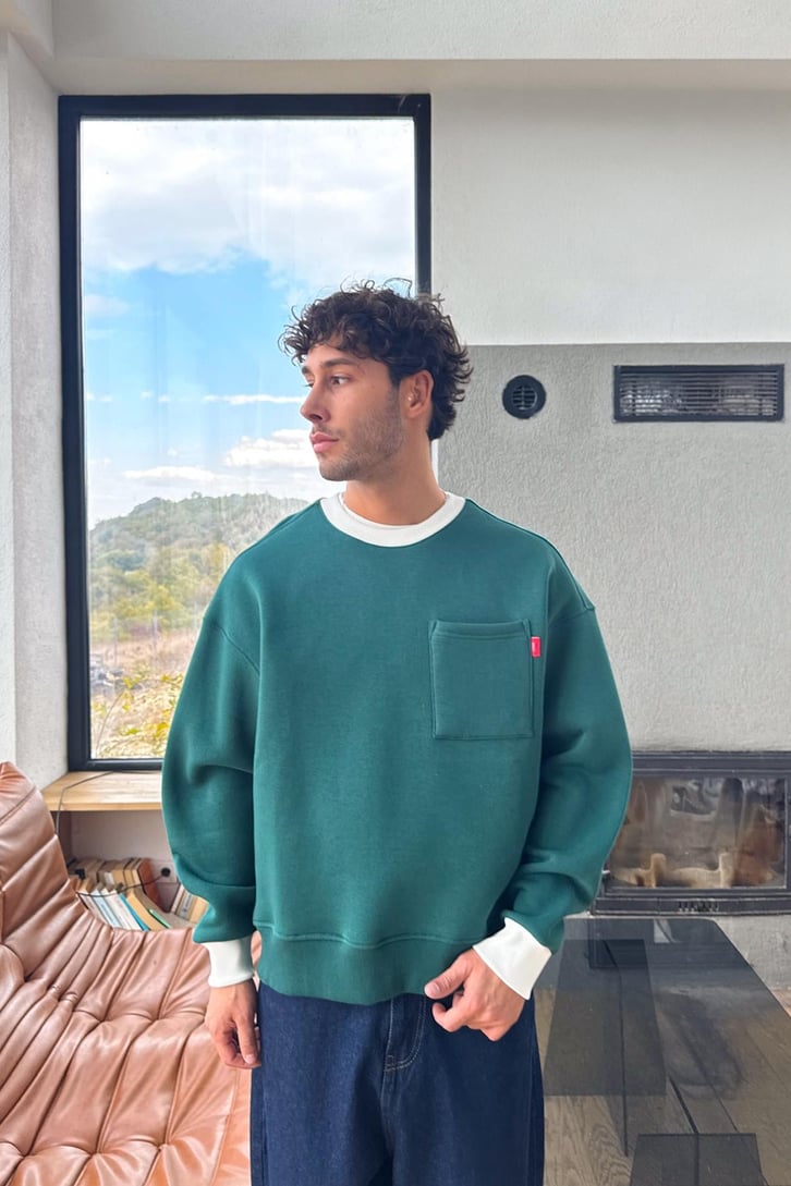 Ön Cep Detay Sweatshirt