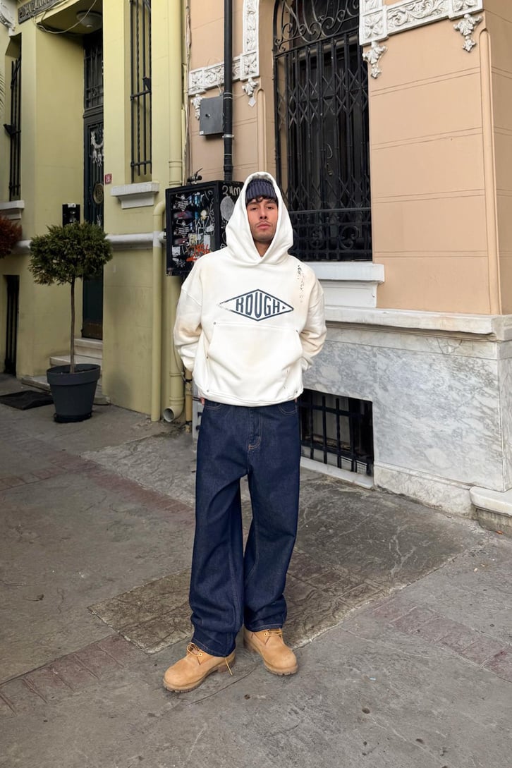 Ön Cep Detaylı Hoodie