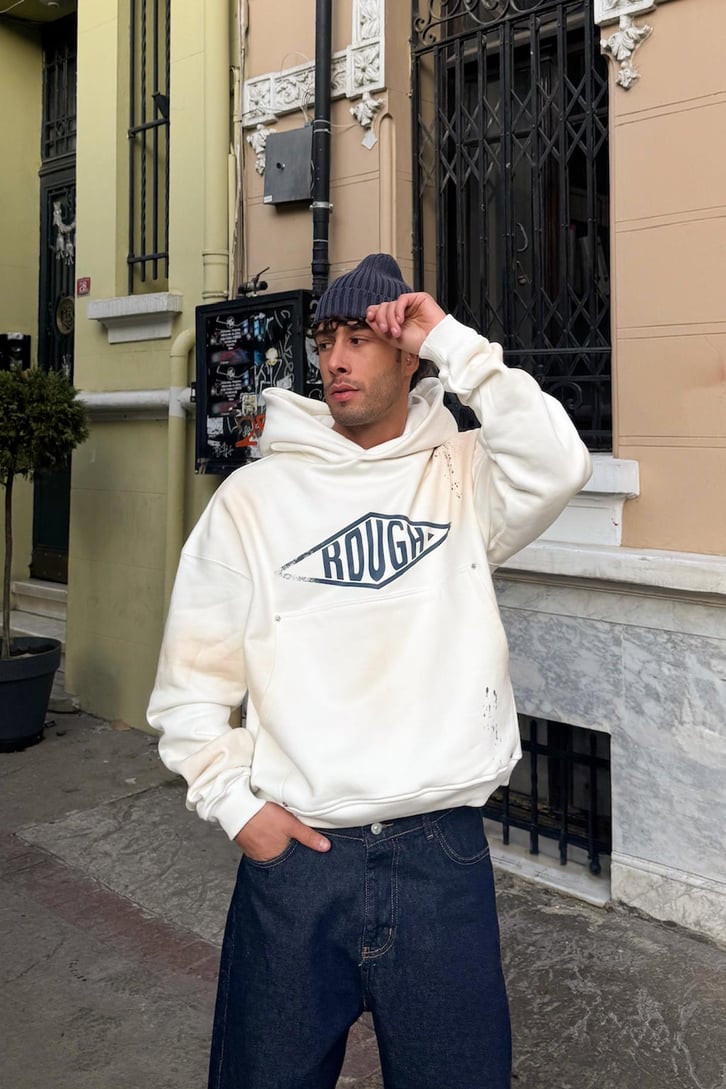 Ön Cep Detaylı Hoodie