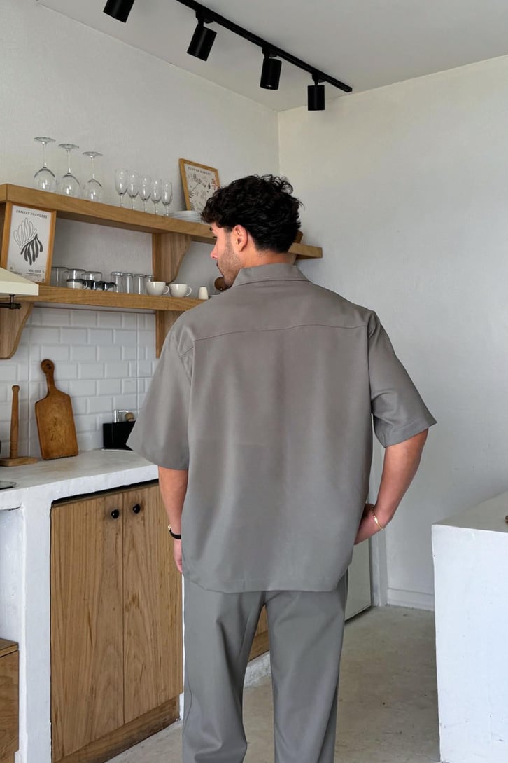 Ön Dikiş Detaylı Kumaş Takım