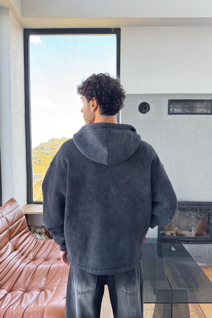 Ön Nakışlı Hoodie