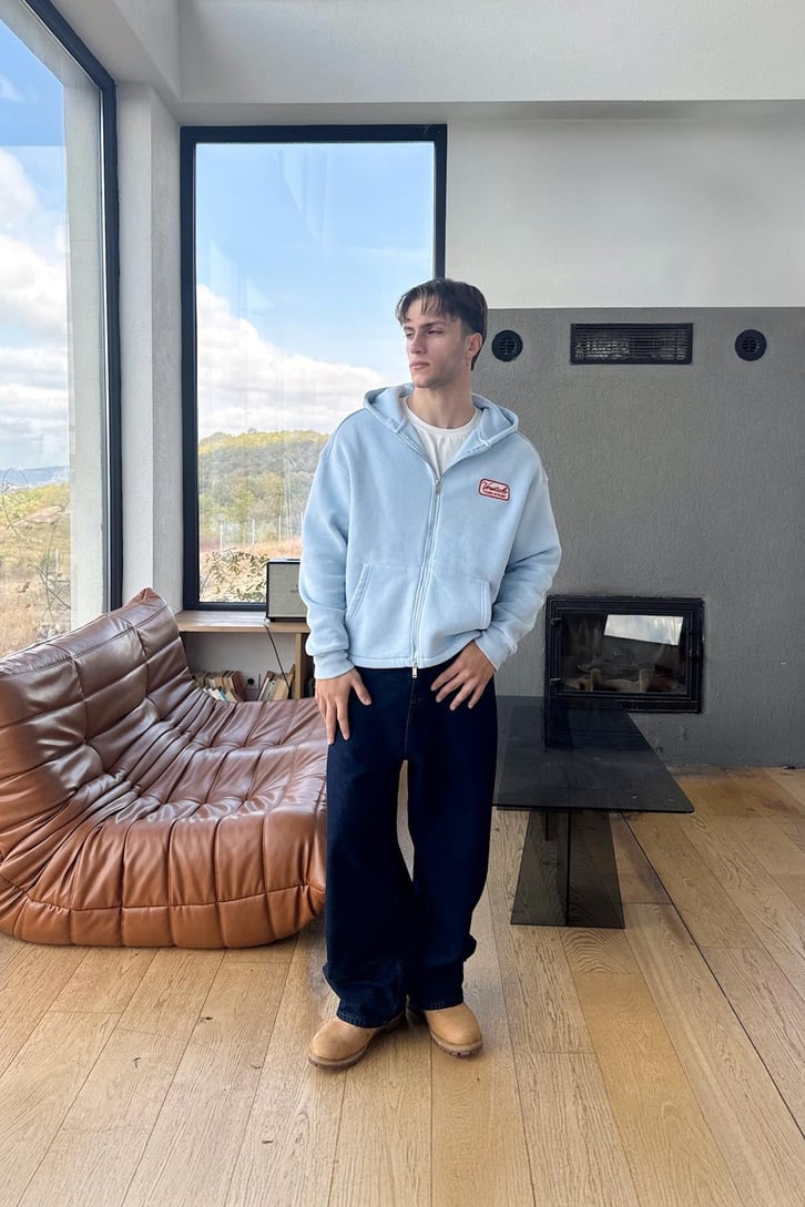 Ön Nakışlı Hoodie