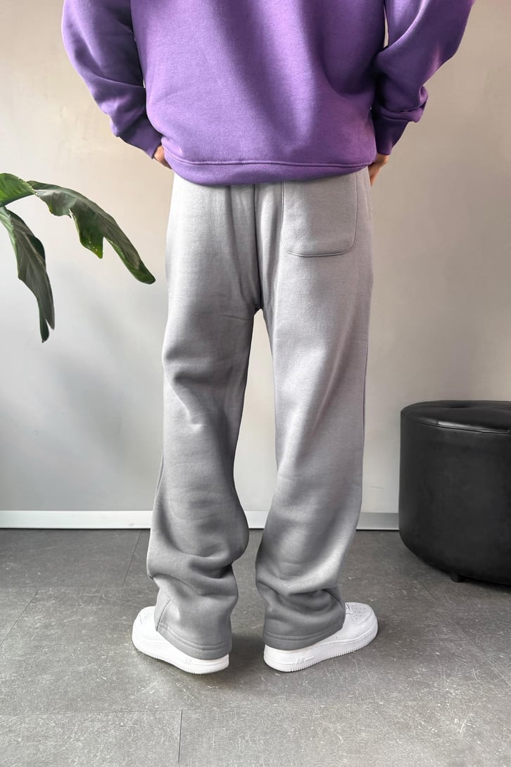 Önü Dikiş Çizgili Baggy Eşofman Altı
