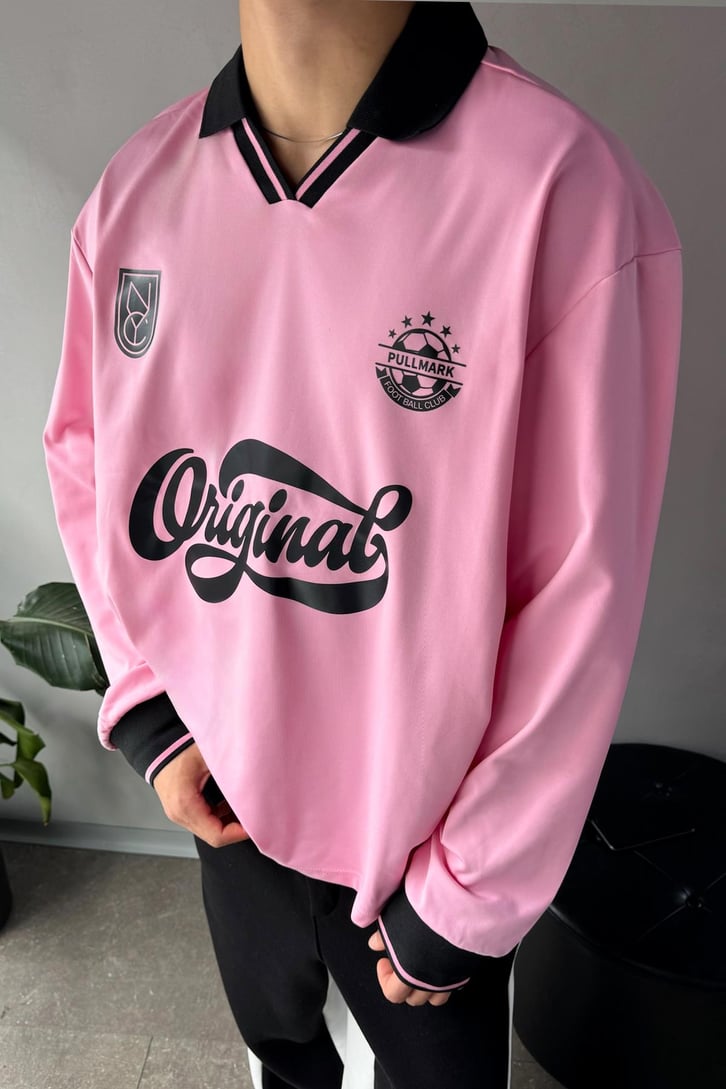 Original Baskılı Polo Yaka Sweatshirt