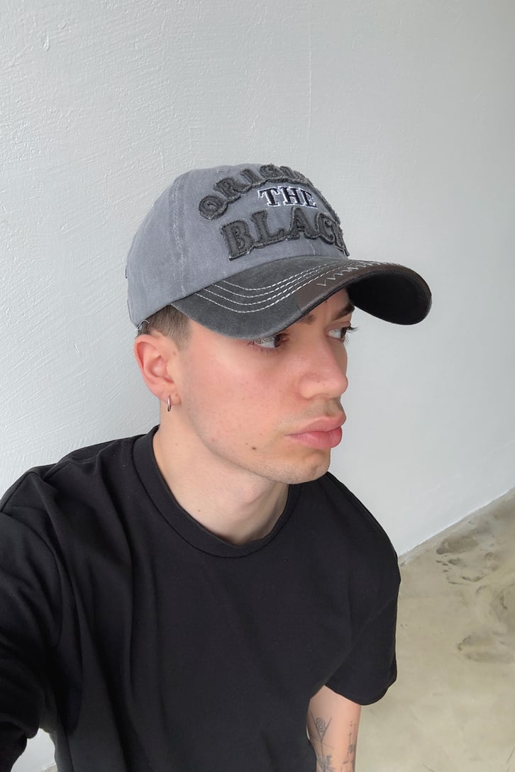 Original Black Nakışlı Şapka