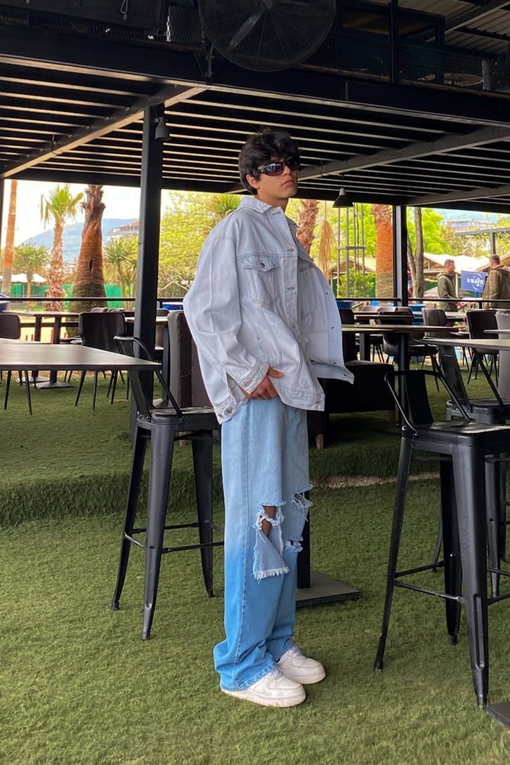 Oversize Beyaz Kot Ceket