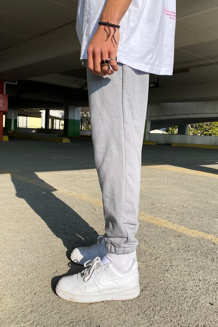 Oversize Dark Gray Premium Basic Sweatpant
