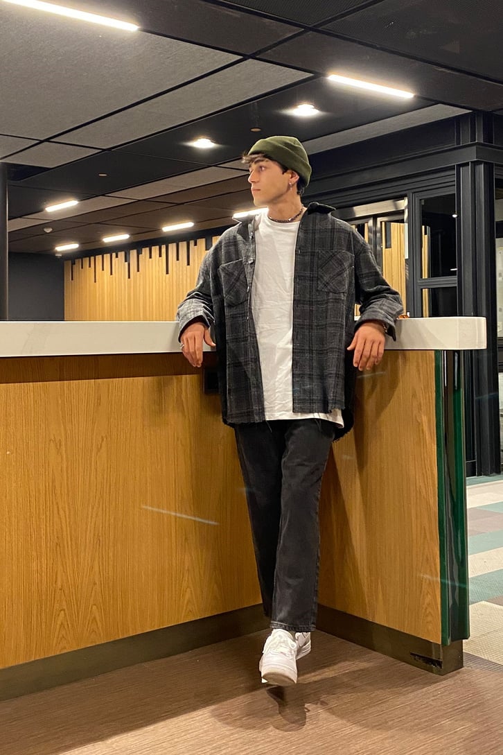 OVERSIZE EKOSELİ ODUNCU GÖMLEK