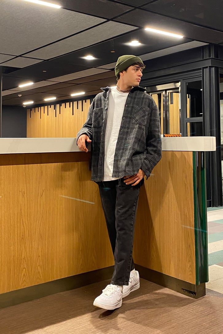 OVERSIZE EKOSELİ ODUNCU GÖMLEK