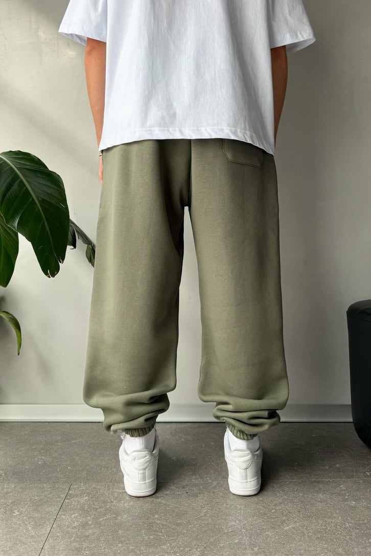 Oversize Haki Jogger Eşofman Altı