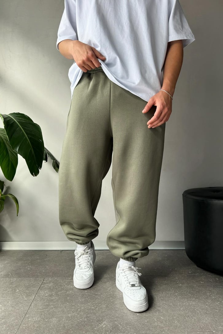 Oversize Haki Jogger Eşofman Altı