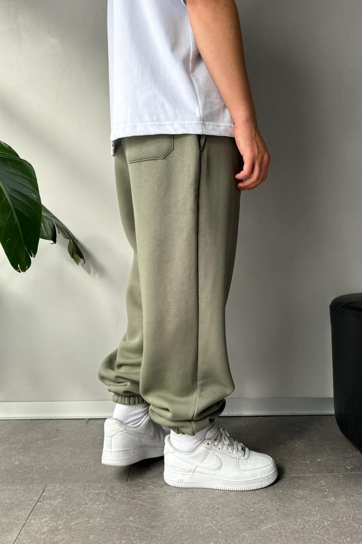 Oversize Haki Jogger Eşofman Altı